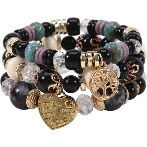 Twinfree Bohemian Bracelets for Women Stretch Multilayer Colorful Beads … - Picture 1 of 9